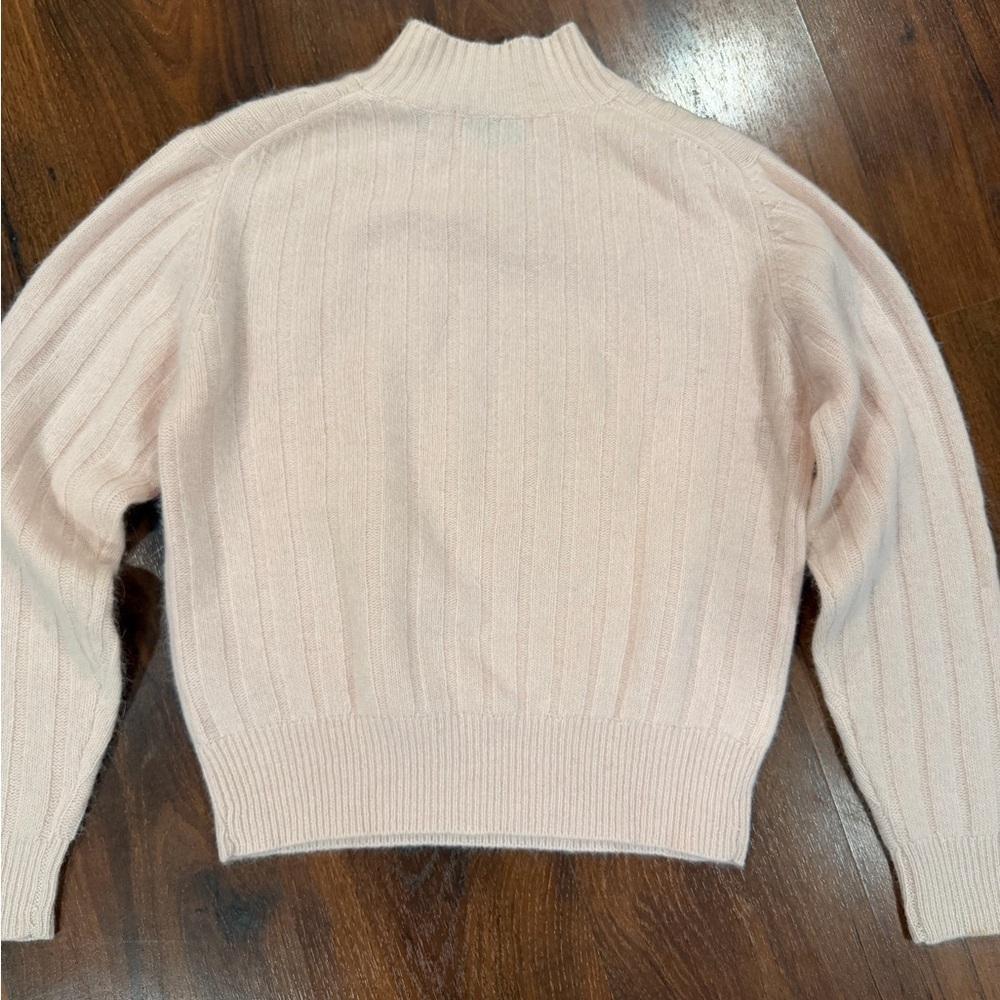 Vintage Robert Scott Ltd women's Lambswool Angora Sweater light pink Sz 36 (4-6) - Picture 9 of 9